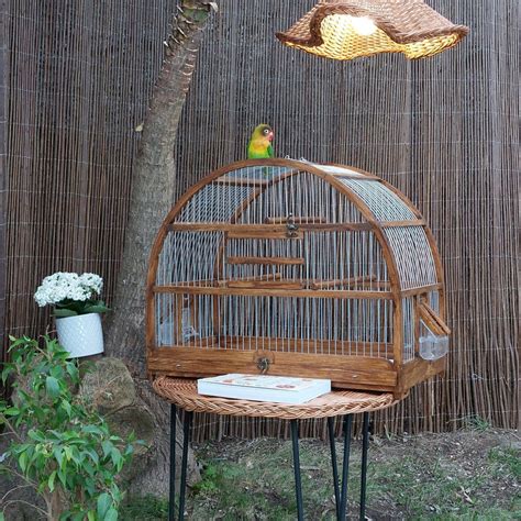 Large Oval Bird Cage Brown Padaworks