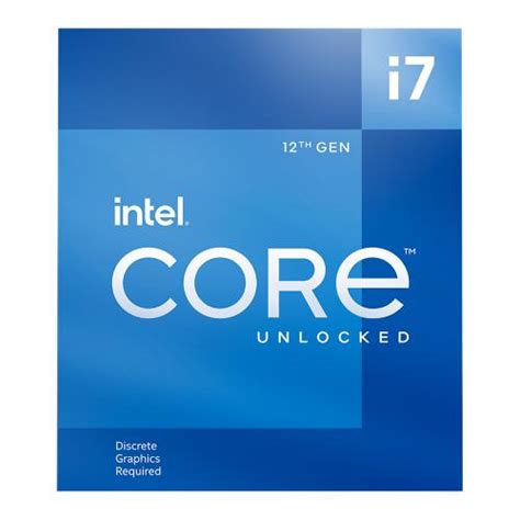 Intel Core I7 12700kf Unlocked Desktop Processor 12 Cores 8p 4e