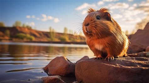 Premium Ai Image Closeup Photo Of A Cavy Cavia