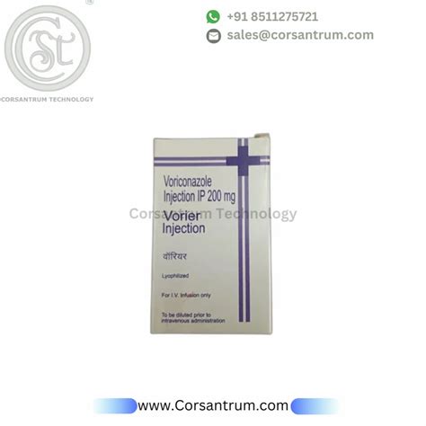 Voriconazole Injection Ip Mg Vorier Injection Treatment Fungal