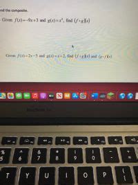 Answered Given Fx 9x3 And Gxx Find Fogx Given Fx2x 5