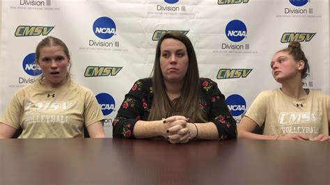 CMSV Women S Volleyball Press Conference After First Round Playoff Win