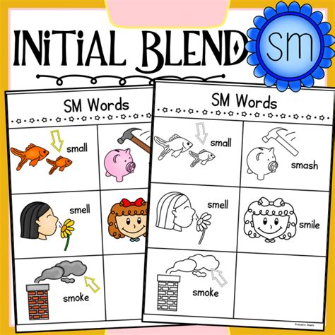 Initial Blend Sm Worksheets Made By Teachers