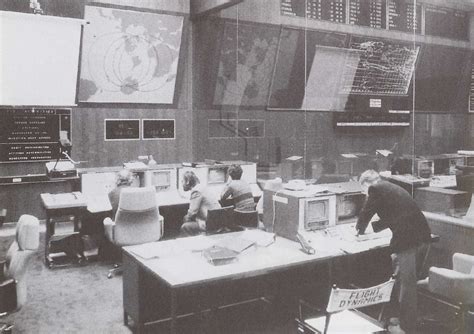 ESA The ESOC Flight Dynamics Room In The Early 1980s