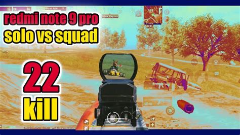 Redmi Note 9 Pro Pubg Test 2023🔥solo Vs Squad 22 Kill🔥 Pubg Mobile