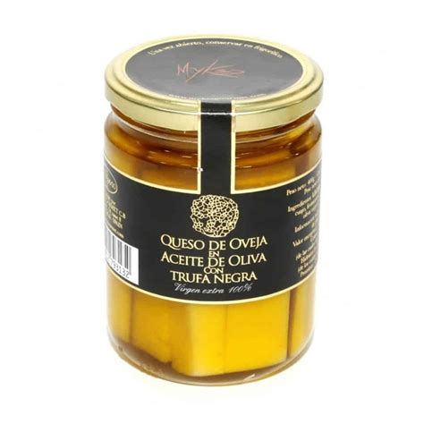 Queso De Oveja En Aceite De Oliva Con Trufa Negra G Myk S Gourmet