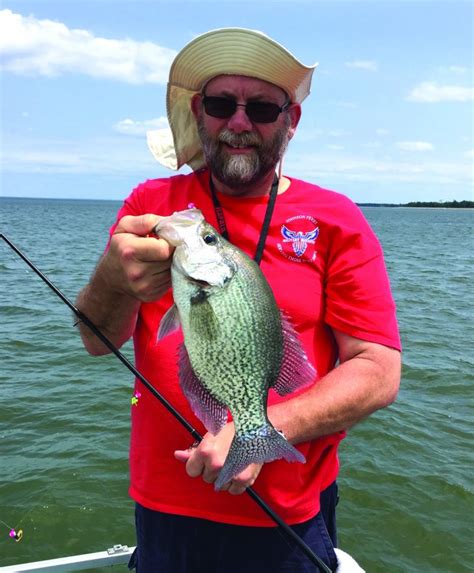 Greg Hebert With A Big Crappie Coastal Angler And The Angler Magazine