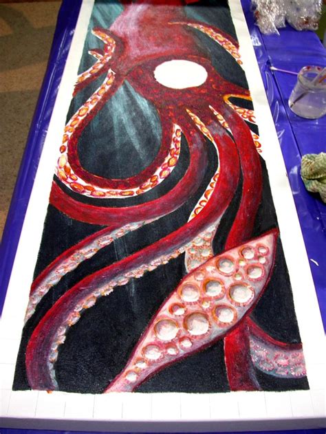 Giant Squid Painting At Paintingvalley Explore Collection Of