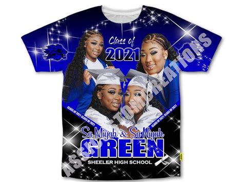 Custom 3d Sublimation Graduation T Shirts Etsy