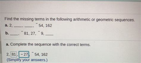 Missing Terms In Geometric Sequence Calculator Auto Masstraffic Review