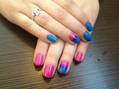 Bisexual Non Monosexual Queer Community Nails Inspiration Simple