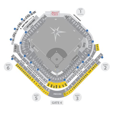 Tropicana Field Seating Chart Suites | Cabinets Matttroy