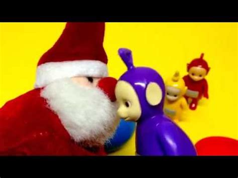 Lala Tutie Teletubbies Surprise Eggs And Santa Claus Youtube