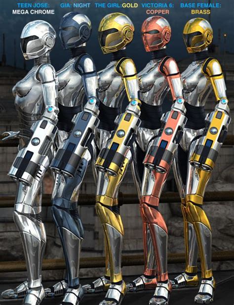 Genesis 2 Female Bot Armor Set 2 3d Models For Daz Studio And Poser