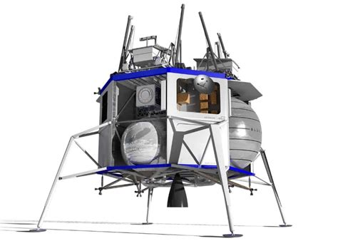 In Photos Jeff Bezos Unveils Blue Moon Lunar Lander