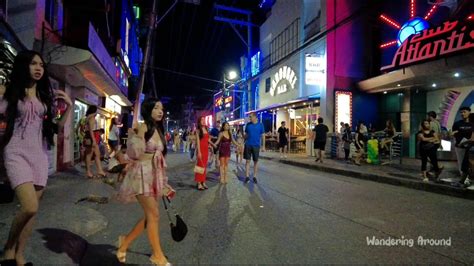 Exploring Walking Street In The Night Angeles City Philippines