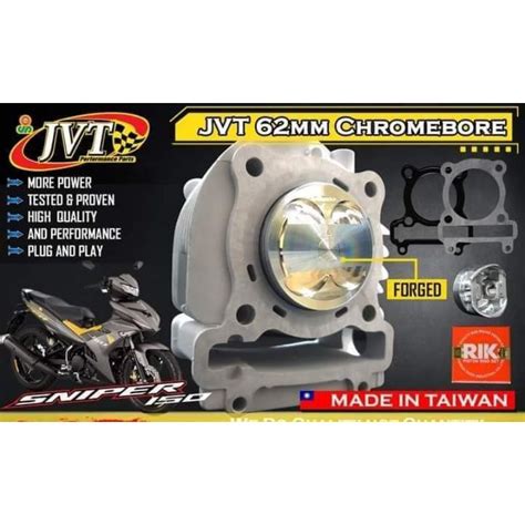 Jvt Block Chrome Bore For Sniper 150 135 R15 Shopee Philippines