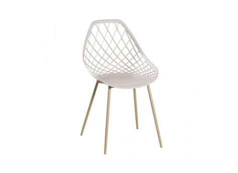 Cadeira Cloe Base Aço Rivatti Nude em Promoção é no Buscapé