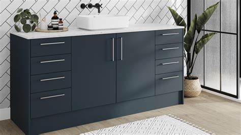 Hockley Super Matt Marine Blue Bathroom Howdens