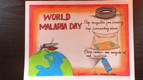 World Malaria Day Drawing Malaria Day Poster Drawing Malaria