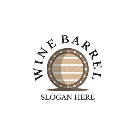 Wine Barrel Logo Template Vector Stock Vector Illustration Of Making