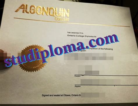 Buy Fake Algonquin College Diploma Algonquin College Fake Certificate