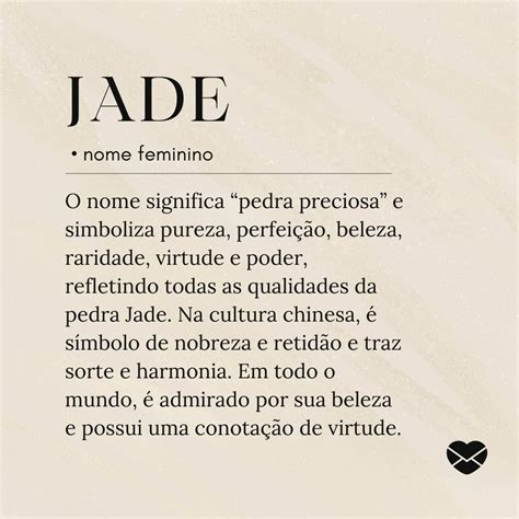 Qual O Significado Do Nome Jade - Significado do nome Jade: origem, curiosidades e mais