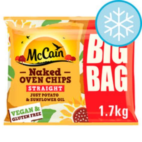 Mccain Naked Oven Chips Straight 1 7Kg Compare Prices Buy Online