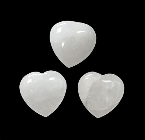 Coeur En Cristal De Roche Du Br Sil Mm X Min Raux Divers