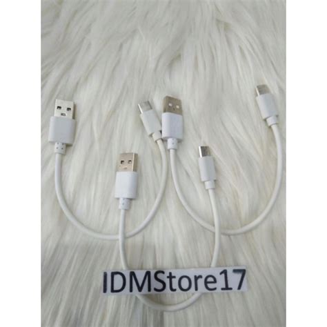 Jual Kabel Power Bank Micro Type C 20CM Lightning Cable Charger Pendek