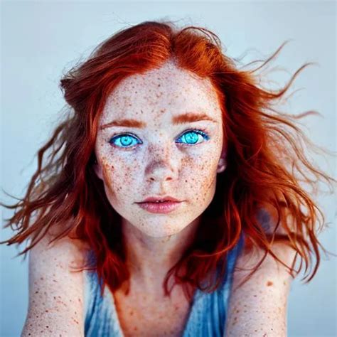 Red Hair Blue Eyes Freckles Makeup Saubhaya Makeup