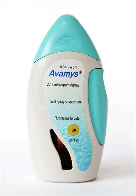 Avamys Allergic Rhinitis Nasal Spray Photograph By Dr P Marazzi Science Photo Library