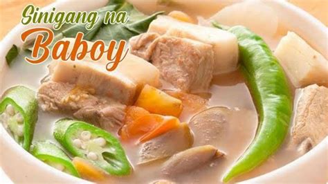 HOW TO COOK SINIGANG NA BABOY YouTube