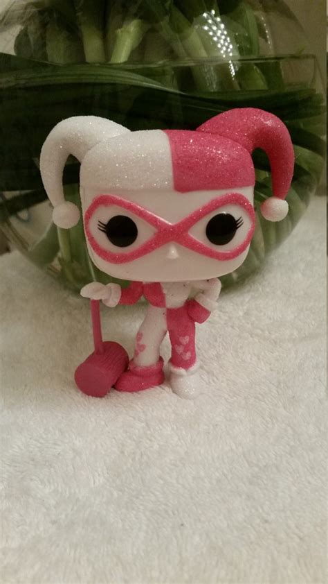 Custom Funko Pop Pink And White Harley Quinn