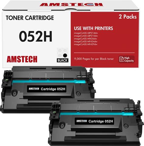 Canon Genuine Toner Cartridge 052 Black High Capacity 2200c001 1 Pack For Canon