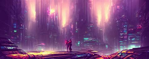 A Cyberpunk Cityscape In The Jungle By Cyril Rolando Stable