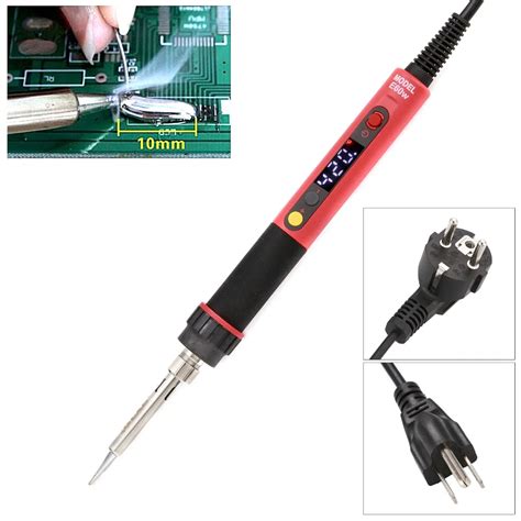 Eu Us E W Professional Led Digital Adjustable Electric Soldering Iron