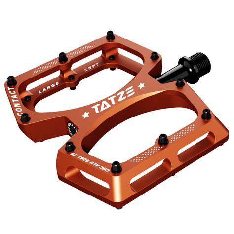 Tatze Contact Cnc Mtb Plattformpedale Large Orange Bike