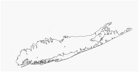 Long Island Map Svg