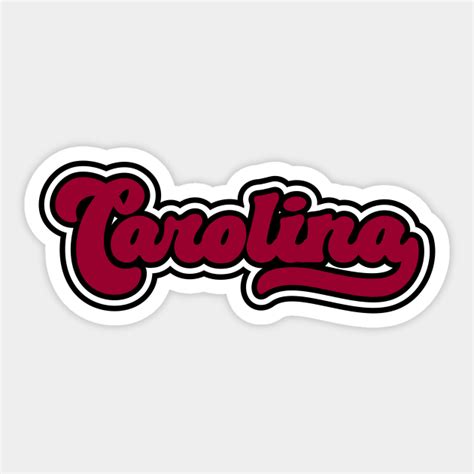 Retro South Carolina Script South Carolina Sticker Teepublic