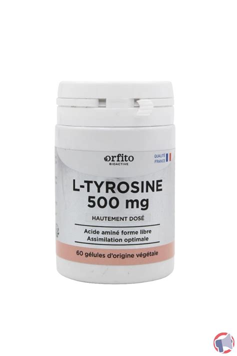 Rappel produit L TYROSINE 500mg 60 gélules ORFITO RappelProduits fr