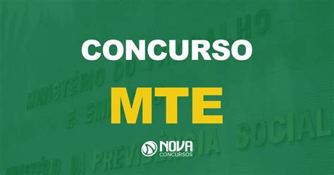 Concurso Mte Edital Solicitado Mais De Mil Cargos Vagos