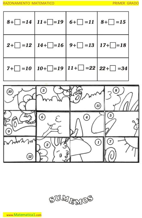 Resultado De Imagen Para Razonamiento Matematico Primer Grado