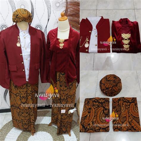 Jual Full Set Baju Prewedding Baju Couple Adat Jawa Nuansa Hewes