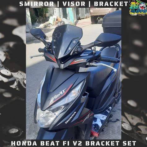 Honda BEAT Fi V2 Bracket Side Mirror Visor SET Lazada PH