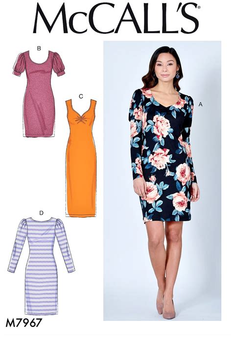 Sewing Pattern Womens Easy Pullover Dress Pattern Etsy