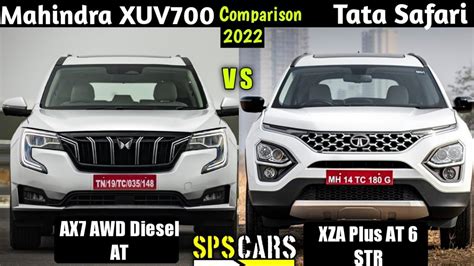 Mahindra Xuv700 Ax7 Awd At Vs Tata Safari Xza Plus Atcomparison