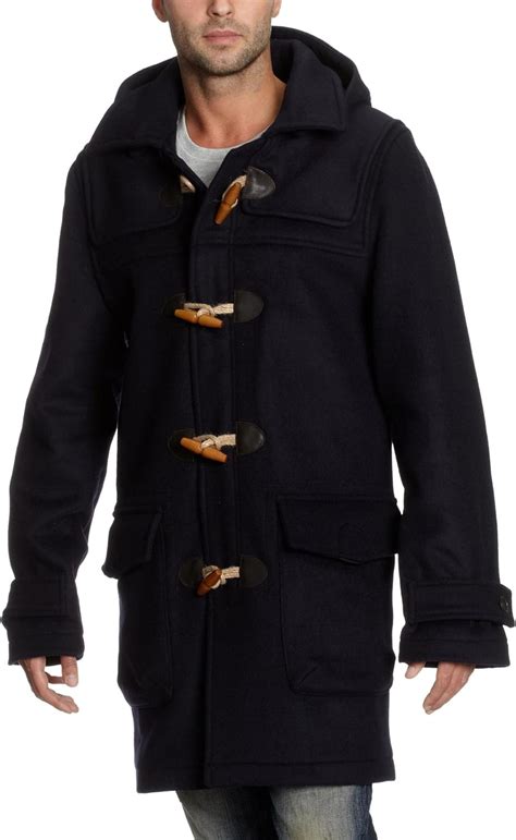 Tommy Hilfiger Herren 887803757 DUFFLE COAT Gr 52 L Blau MIDNIGHT