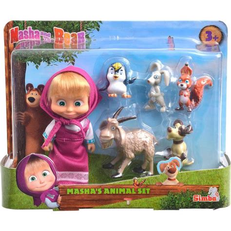 Brinquedos Da Masha Eo Urso - Comprar Masha e o urso Blister 6 figuras - Brinquedos Para Crianças