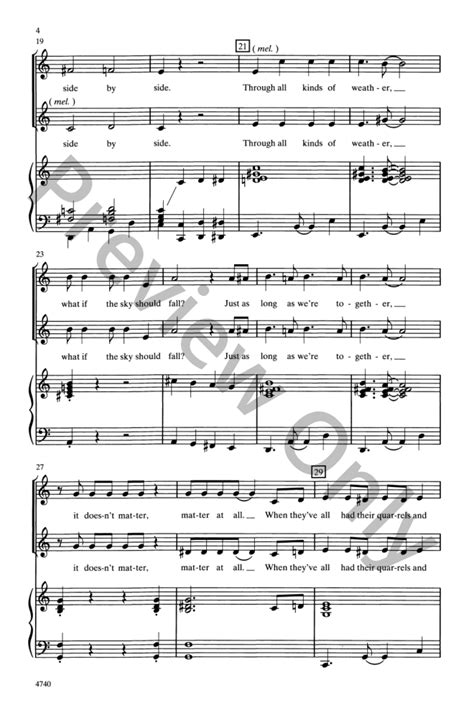 Side By Side Two Part Arr Jay Althouse Jw Pepper Sheet Music